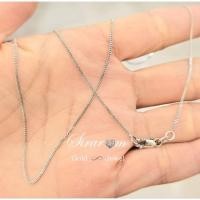 ราคา สร้อยทองคำขาว 18K ลายตะขาบ 1.85 กรัม ยาว 40cm งานสวย ใส่ได้ทุกวัน คอทอง18Kยาว 40 cm / 16 นิ้ว น้ำห (55509904447)