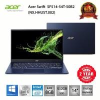ราคา [โค้ด CLICETC3 ลด 5%*] Acer Swift SF514-54T-50B2 i5-1035G1/8GB/512GBSSD/UHDGraphics/14/Win10 (Blue) (7817072000)