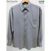 ราคา Guy Laroche แท้ เสื้อเชิ๊ตแขนยาวสีเทาสุดเท่ห์ (368315591)