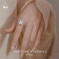 ราคา MNLFortune Windmill แหวนกังหันดอกไม้แห่งความโชคดี แหวนแฟชั่น เงินแท้ เครื่องประดับผู้หญิง สไตล์มินิมอล น่ารัก ใส่ทุกวั (28691313712)