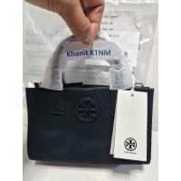 ราคา ‼️Sales‼️กระเป๋าสะพาย Tory Burch Ella Nylon Mini Tote Crossbody Bag สีดำของแท้ 100%1 (24064335371)