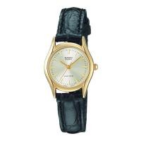 ราคา Casio Standard นาฬิกาข้อมือผู้หญิง สายหนังแท้ รุ่น LTP-1094Q-7A - สีทอง (1616554944)