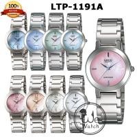 ราคา CASIO ของแท้ 100% รุ่น LTP-1191A นาฬิกาสแตนเลส ผู้หญิง พร้อมกล่องและประกัน 1ปี LTP1191A LTP1191 (249744424)