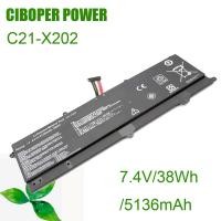 ราคา CP แบตเตอรี่แล็ปท็อป C21-X202 7.4V 38Wh สำหรับ VivoBook S200 S200E X201 S200E-CT1 X202E S200E-CT209H S200E-CT182H (28505454863)