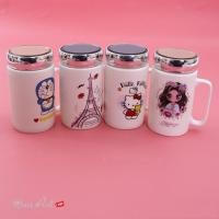 ราคา คุณภาพสูง กระติกน้ําร้อน ถ้วยเซรามิกพร้อมฝากระจก เซรามิค ถ้วย พร้อมฝาปิด (52511640956)