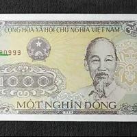 ราคา หมายเลขสนุกเสือดาวหมายเลข999เอเชียเวียดนาม1,000โล่ธนบัตรเหรียญต่างประเทศ1988 พี-106mkjhu422 (46309322559)
