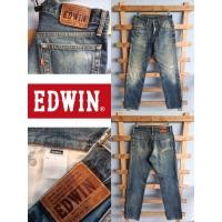 ราคา กางเกงยีนส์ชาย เอว 30 นิ้ว EDWIN ผ้าแน่นสวย ขากระบอก มือ 2 (41964911719)