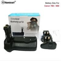 ราคา Battery Grip Shutter B รุ่น CANON 80D/70D (BG-E14 Replacement) แบตเตอรี่กริป พิเศษลด 40% (23633836098)