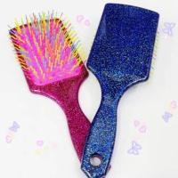 ราคา (ubelionline)หวีนวดดีไซน์สีรุ้งแวววาว (49810445451)