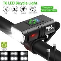 ราคา ไฟฉาย จักรยาน LED 1000 LM ชาร์จ USB สว่างใช้ดีมาก ทนทาน ไฟ ฉาย ติด ท้าย จักรยาน กระพริบ ไฟท้าย หน้า ปลอก แฮนด์ รถจักรยาน (27257134832)