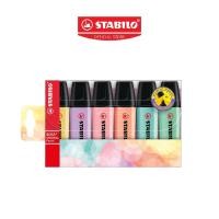 ราคา STABILO Boss Pastel ปากกาไฮไลท์ ปากกาเน้นข้อความ แพ็ค 6 สีพาสเทล (70/6-2) (25252770627)