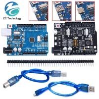 ราคา Uno R3 อย่างเป็นทางการกล่อง Type-c Mini Micro WiFi ATMEGA328P ชิปเดิม CH340G สําหรับ Arduino UNO R3 Development Board WeMos ESP8266 (27868542328)