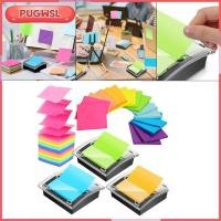 ราคา [pugwsl] 3 ชิ้น Sticky Note Dispenser กระดาษ Organizer อุปกรณ์สํานักงานที่ใช้งานได้จริง Sticky พร้อมแผ่น 24 สี (51207781691)