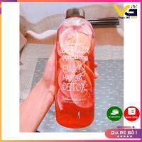 ราคา PONGDANG ขวดพลาสติกดีท็อกซ์ 1000ml (พร้อมถุงผ้าฟรี) (24579654554)