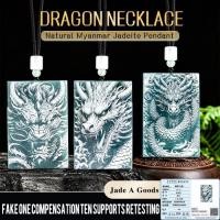 ราคา จริงหยกสร้อยคอธรรมชาติแท้พม่าหยกจี้ หยก สร้อยคอฮวงจุ้ยราศีมังกรพระเครื่องสร้อยคอ (รับรองแนบ) (45812747811)