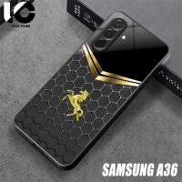 ราคา HP SAMSUNG A36 Softcase SAMSUNG A36 Case Glossy Shiny Glass Casing Phone Protector Phone Accessories (51411211712)