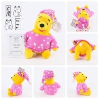 ราคา ตุ๊กตา หมีพูห์ ชุดนอนสีชมพู Winnie The Pooh Disney งานป้ายห้อย ✨ สูง 18 cm อ่านตำหนิที่ หมายเหตุ (23042233774)