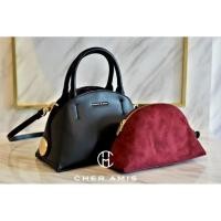 ราคา Charles & Keith Top handle dome bag ชาร์ลแอนด์คีธ กระเป๋าถือทรงโดม/กระเป๋าสะพายของแท้จาก shop (6061405245)