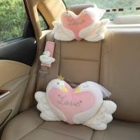 ราคา Auto Car Headrest Four Seasons Universal Cartoon Car Waist Back Cushion Car Seat Belt Shoulder Cover FfNP (41380576527)