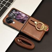 ราคา เคสมือถือ แบบหนัง ฝาพับ พร้อมสายคล้อง กันลื่น กันกระแทก สําหรับ OPPO Find N3 Flip 2023 OPPO Find N3 Flip N3Flip (19284354927)
