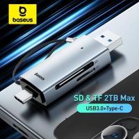 ราคา เครื่องอ่านการ์ด Baseus USB C & USB3.0 ถึง SD Micro SD TF อุปกรณ์การ์ดหน่วยความจํา 104 เมกะไบต์/วินาที 2TB เครื่องอ่านบัตรอัจฉริยะสําหรับอุปกรณ์เสริมแล็ปท็อป (51312413386)