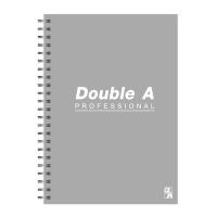ราคา สมุดริมลวด A5 70g. 40แผ่น เทา Double A Professional (20128466985)