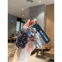 ราคา 2026 Mercedes-Benz ใหม่ c260l ฝาครอบกุญแจ c200l รถ glc300l/glc260l/s400 เปลือก eqe หัวเข็มขัด (55711061018)