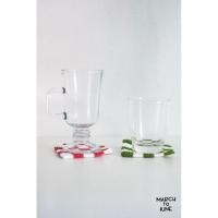 ราคา Checkerboard Coaster ที่รองแก้วไหมพรม ไหมพรมถัก marchtojune (23515699472)