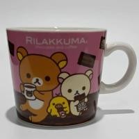 ราคา แก้วกาแฟ San-x Rilakkuma Sweet and Bitter Kawaii San-X Pink Brown Mug Cup HTF Japan NEW In Packed. (41704606672)