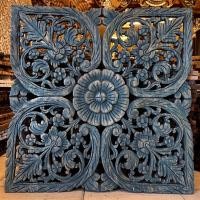 ราคา แผ่นไม้สักแกะสลัก (ทรงสี่เหลี่ยม) Teak wood carved กรอบรูปติดผนัง ไม้สักทอง กว้าง60xสูง60xหนา1 ซ.ม (55512532977)