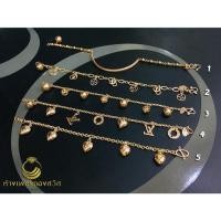 ราคา สร้อยข้อมือตุ้งติ้งนากแท้#SET3 (ส่งฟรีพร้อมใบรับประกัน) (56010165266)