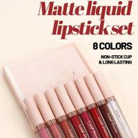 ราคา ☆Matte Lipstick Set Lip Tint Non-stick Lip Glaze Set Tint Waterproof Makeup Gloss Lip S2a2 (56911692475)