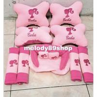 ราคา ชุดหมอนรถสีชมพูบาร์บี้ 9 ชิ้น\9in1 แพ็คเกจหมอนรถสีชมพู\หมอนรถบาร์บี้สีชมพู (48962205053)