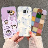 ราคา สําหรับ Samsung Galaxy S5 S6 S6 Edge Plus น่ารักกระต่าย Penguin Fall ป้องกันซิลิโคนกันกระแทกโปร่งใสเคสโทรศัพท์สําหรับ Samsung S6 EDGE PLUS Capa กันชน (57602988041)