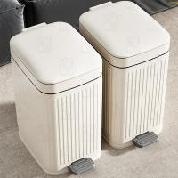 ราคา (ส่วนลดสูง)oyalking.th ถังขยะขนาดใหญ่ 10L 15L ถังขยะในห้องน้ํา ถังขยะปุ่มกด ถังขยะสีขาว เท้าเหยียบ (45210573046)
