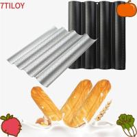 ราคา 7TILOYSHOP ถาดอบ Baguette, Waves Nonstick Baguette Mold, Bakeware French Bread Toast 2/4 Grooves French Bread Baking Pan (45262359228)