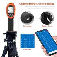 ราคา BTMETER เครื่องวัดอุณหภูมิ IR แบบไม่สัมผัสแบบดิจิตอล 558 ถึง1472℉(-50ถึง800℃),ปืนอุณหภูมิเลเซอร์ IR พร้อมแอพบลูทูธ (48812197417)