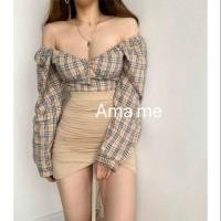 ราคา ชุดเซทเสื้อสก๊อตกับกระโปรงเข้ารูป (5338007552)