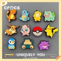 ราคา Miss Zoe Jibtz charms POKEMON Series รองเท้าการ์ตูน Bottega อุปกรณ์เสริมดอกไม้ หัวเข็มขัด poke Ball สําหรับ (43827785082)