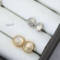 ราคา ต่างหูมูนสโตน พลอยแท้ เงินชุบทองคำทองขาว (5221853253)