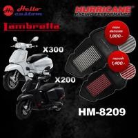 ราคา กรองอากาศ HURRICANE สำหรับ LAMNRETTA X200 / X300 แบบผ้า แบบเลส ใส้กรองอากาศ (25877096187)
