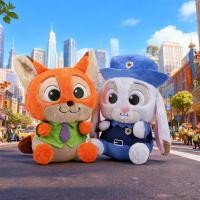 ราคา Zootopia Judy Hopps & Nick Wilde ชุดของเล่นตุ๊กตา - ตุ๊กตากระต่ายน่ารักและสุนัขจิ้งจอกตุ๊กตาสัตว์หมอนกอดนุ่มของขวัญวันเกิดเด็ก 3 ขนาด (28-45 ซม.) (51901942947)