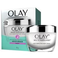 ราคา OLAY White Radiance Light Perfecting Advanced Whitening Night Cream โอเลย์ ไวท์เรเดียน ไนท์ครีม 50g. (3219720309)