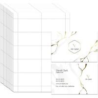 ราคา Mr-Lbel 240gsm Heavyweight พิมพ์นามบัตร 3.5" x 2", การพิมพ์สีเกรดภาพ, Micro-Perforated A4 Glossy White Double-Sided Inkjet Paper Cardstock (25 แผ่นรวม 25 (54711477690)