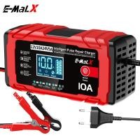 ราคา 12V10A24V5A Universal Car Battery Charger เครื่องชาร์จแบตเตอรี่รถจักรยานยนต์ 12V ชาร์จแบตเตอรี่ (52207840644)