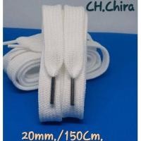 ราคา เชือกบวม เชือกอ้วน เชือกเส้นใหญ่ สีขาวหัวสีเงิน 20mm./150 Cm.(1คู่=2เส้น) (25672898978)