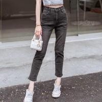 ราคา TwiceJeans กางเกงยีนส์ผ้ายืด ทรงบอย เก็บทรงสวย มีบิ๊กไซส์ สีดำฟอก (24864830167)
