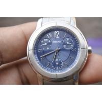 ราคา นาฬิกา Vintage มือสองญี่ปุ่น Seiko Lukia Day Date 5Y85 0AB0 หน้าสีน้ำเงิน ผู้หญิง ทรงกลม Quartz ขนาด44mm ใช้งานได้ปกติ (24912442382)
