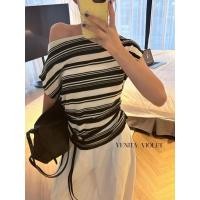 ราคา เสื้อไหมพรม คอปาด ผ้า knit สไตล์เกาหลี (28940494592)