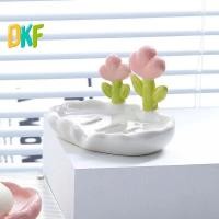 ราคา DKF-t Creative Floral Soap Box Draining Non-slip จานสบู่อุปกรณ์ห้องน้ํา Sea White Soap Holder สําหรับ Home Bath [ใหม่] (50309214860)